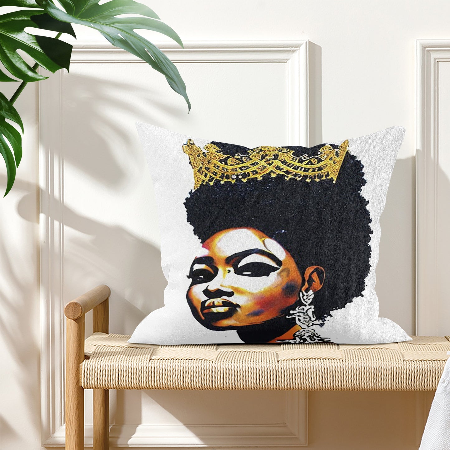 Black Queen Pillow Cover