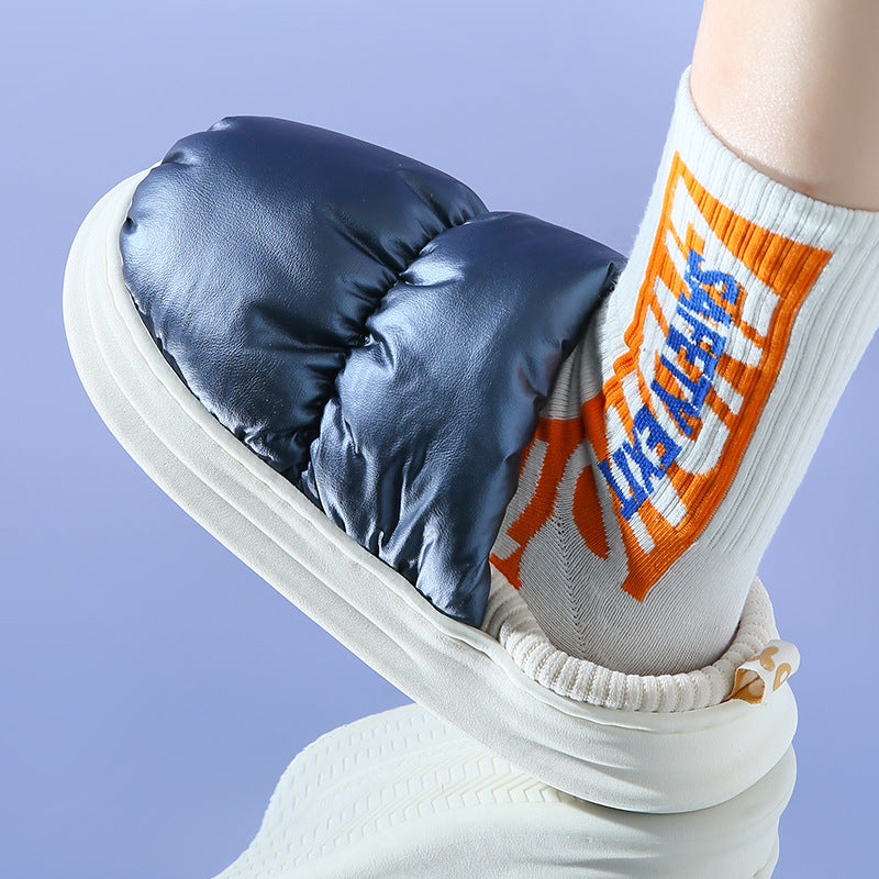 Puffer Slippers Soft Warm Winter House Shoes For Women