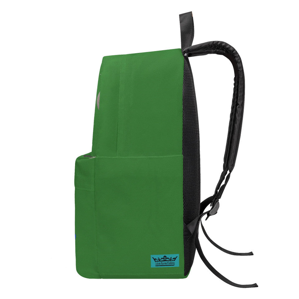 Dream Big Moon Boy Green Backpack