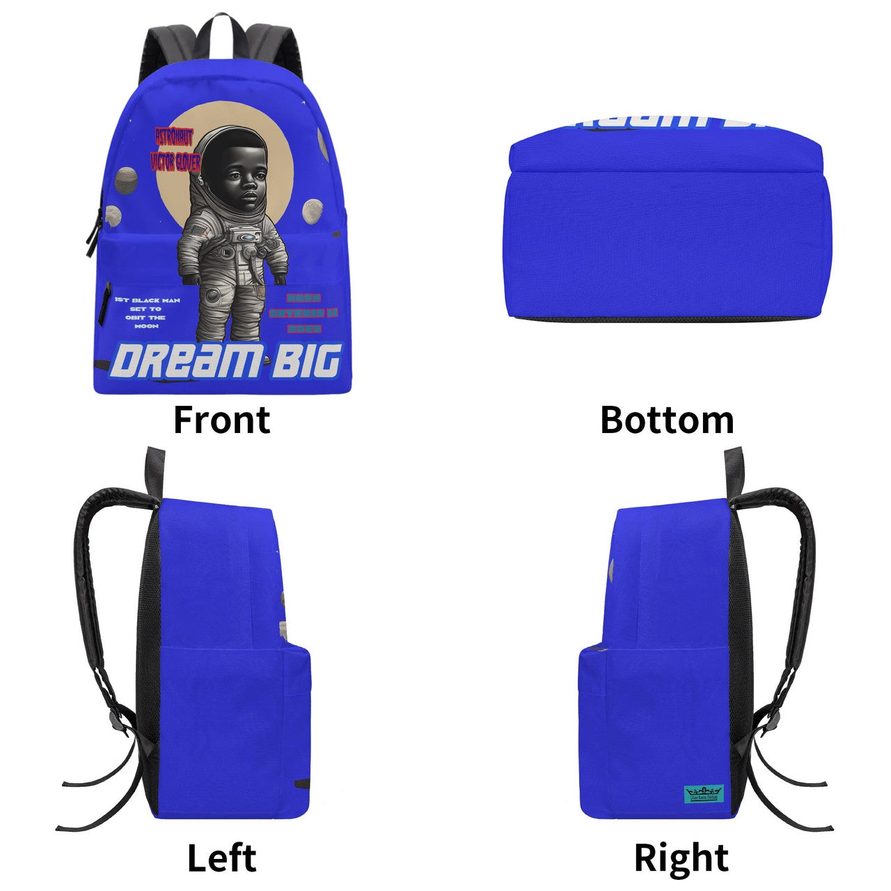 Dream Big Moon Boy Purple Backpack