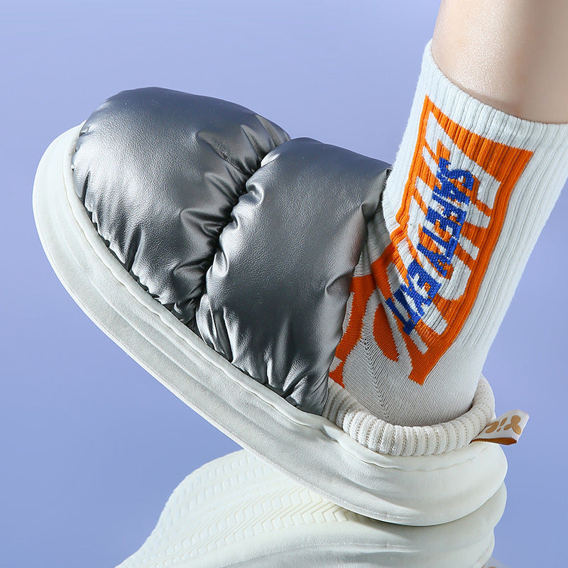 Puffer Slippers Soft Warm Winter House Shoes For Women