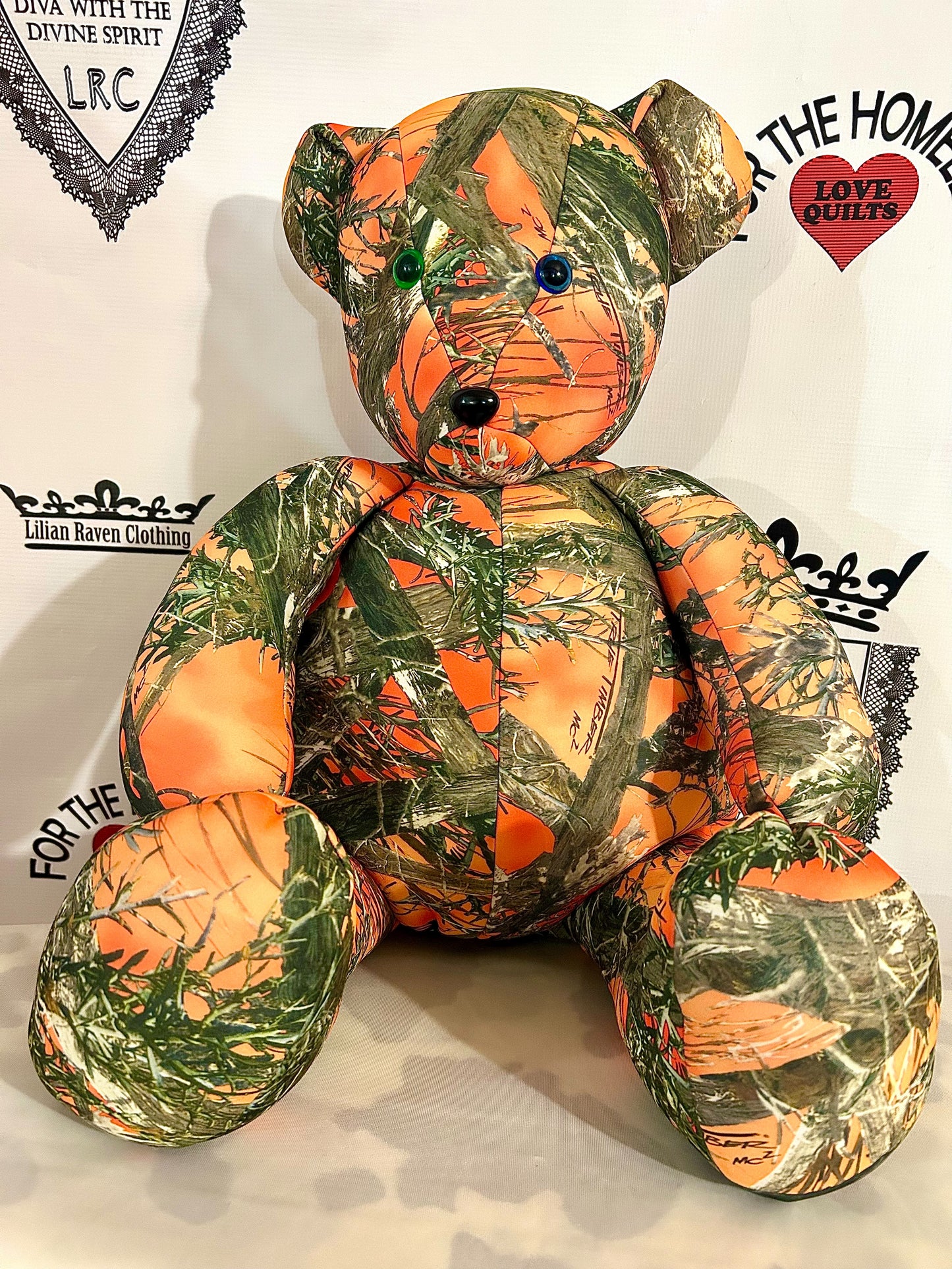 Backpack Teddy Bear Orange True Timber Camo plush toy Giant 36 inch