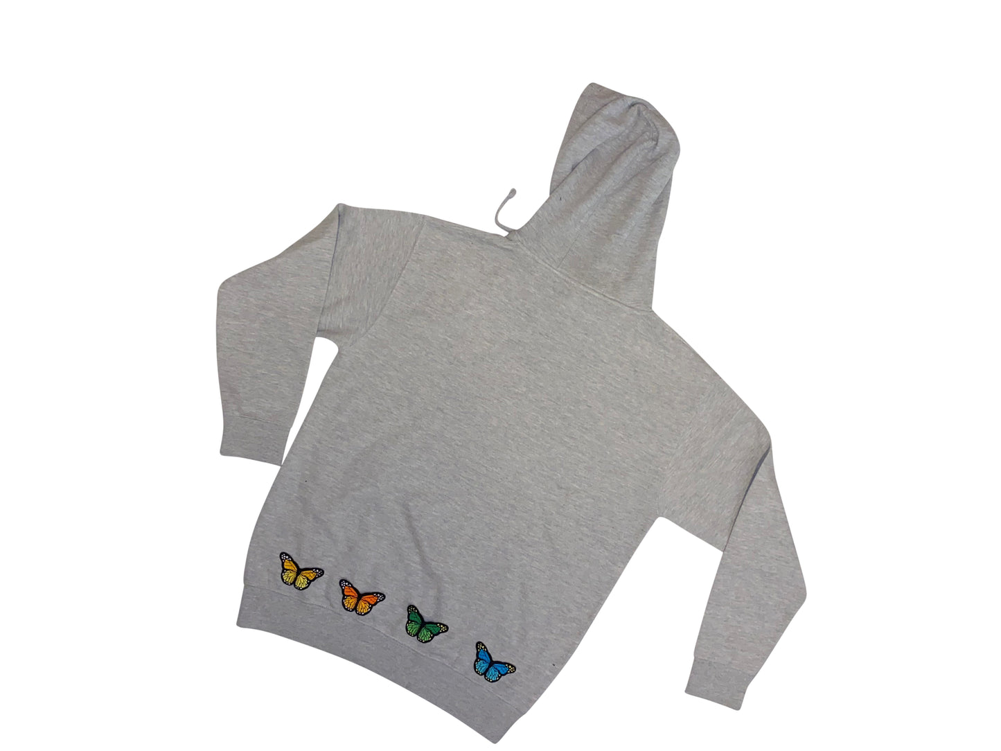 Grey Butterfly Hoodie