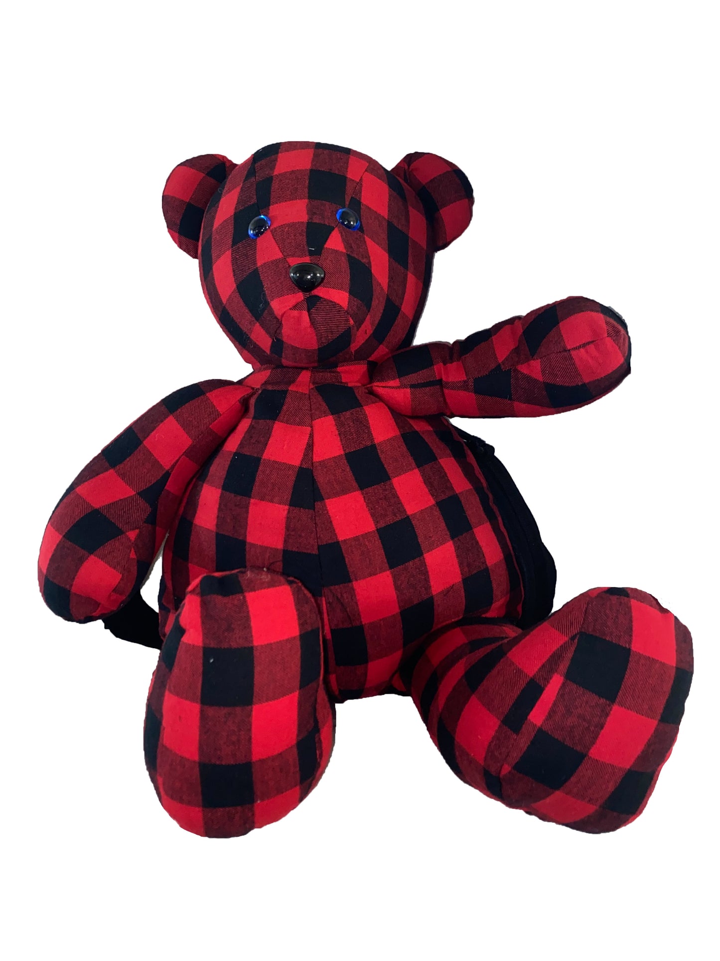 Backpack Teddy Bear Red Plaid plush toy Giant 36 inch
