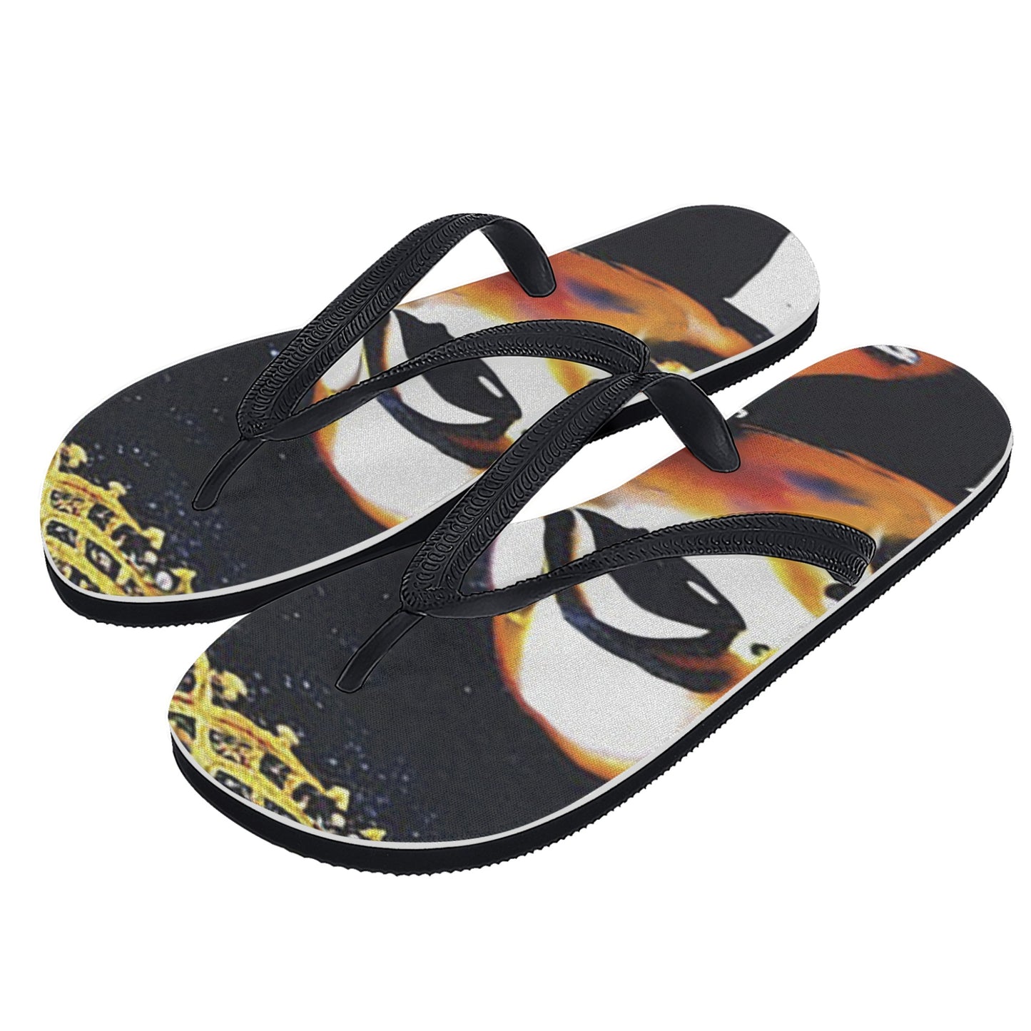 Black Queen Womens Flip Flops
