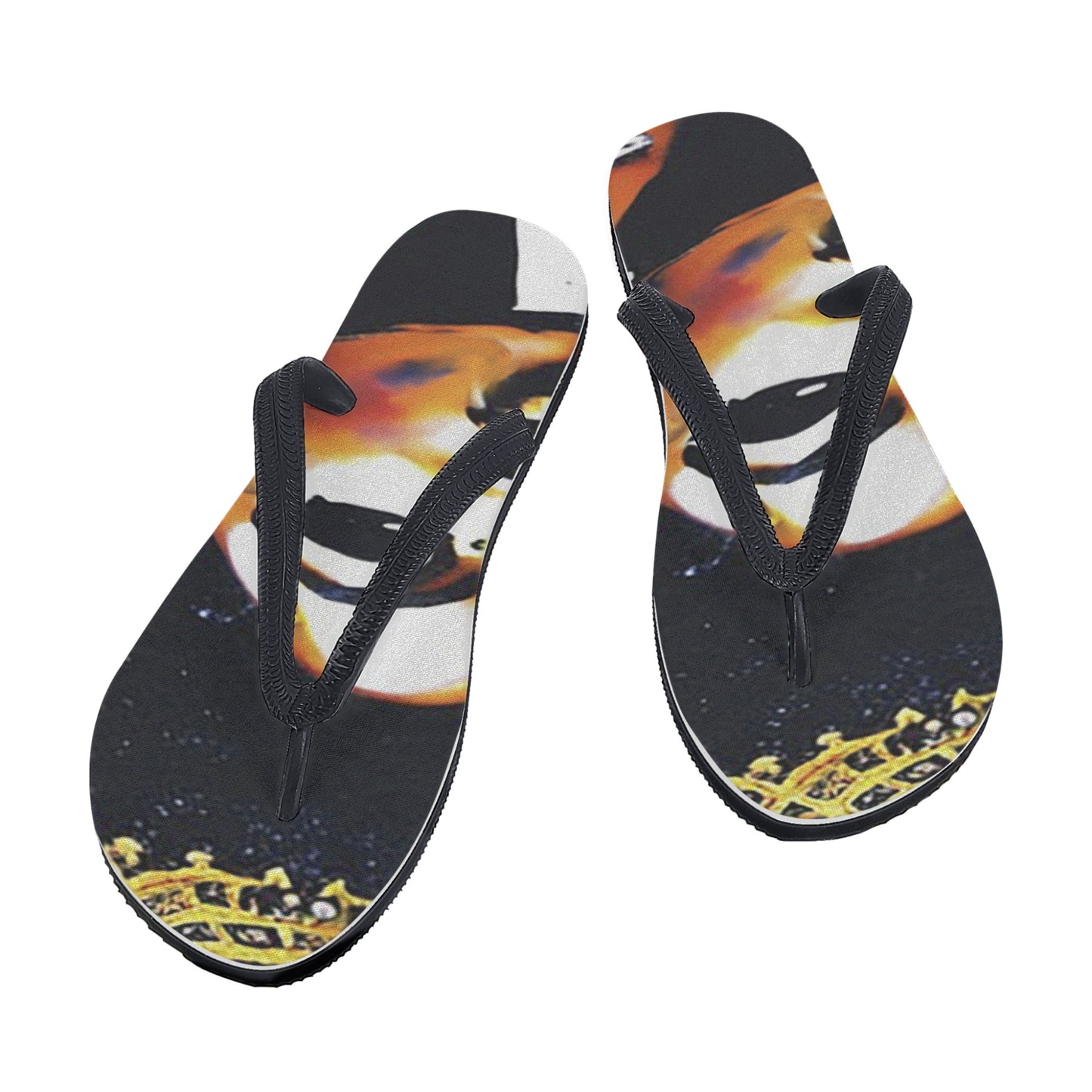 Black Queen Womens Flip Flops