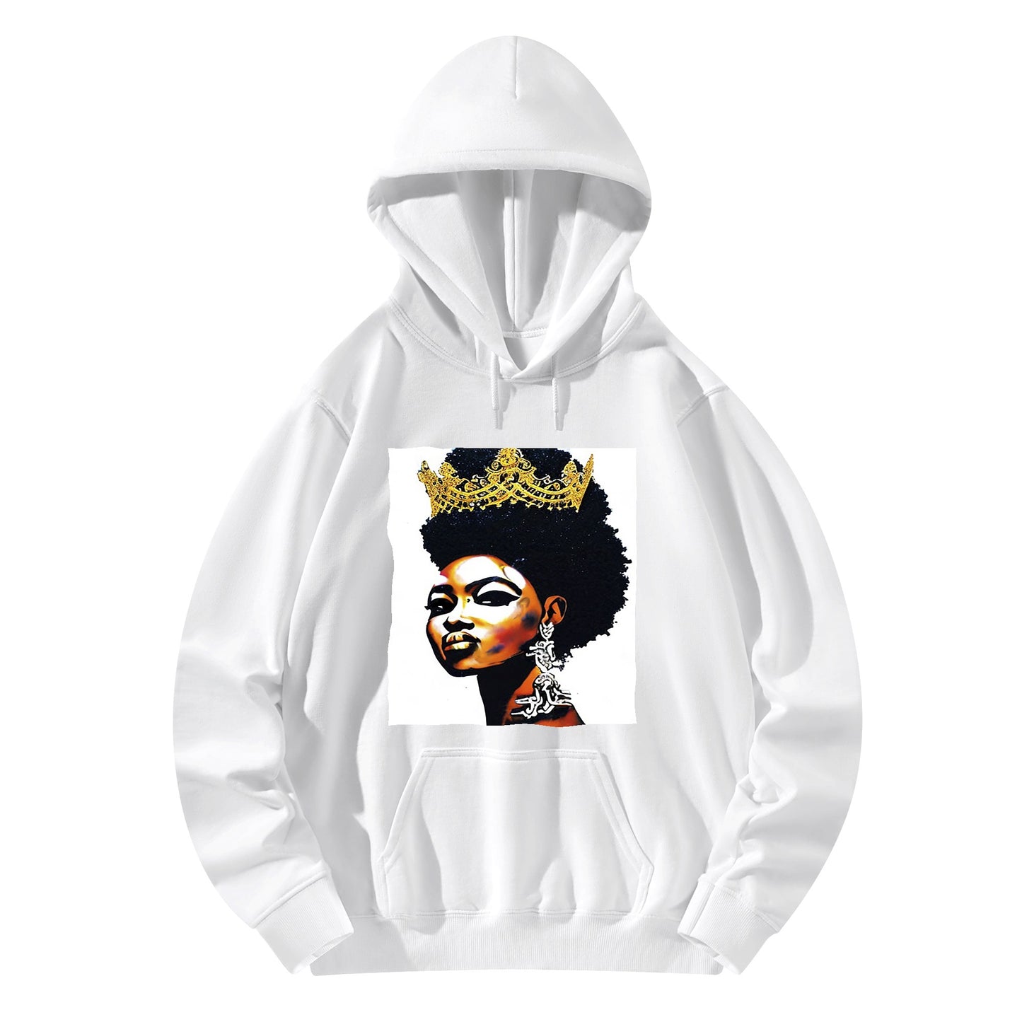 Black Queen Adult Cotton Hoodie