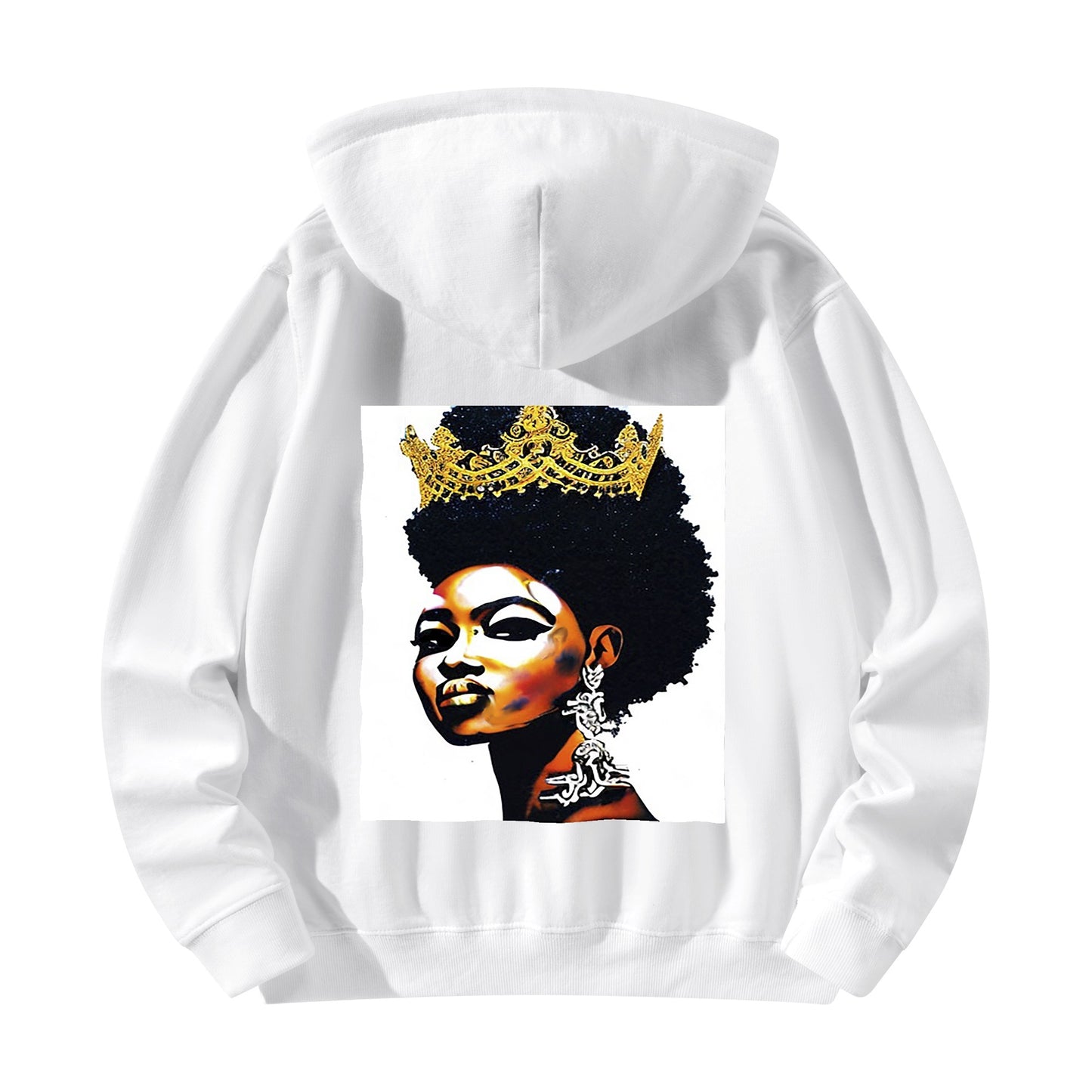 Black Queen Adult Cotton Hoodie