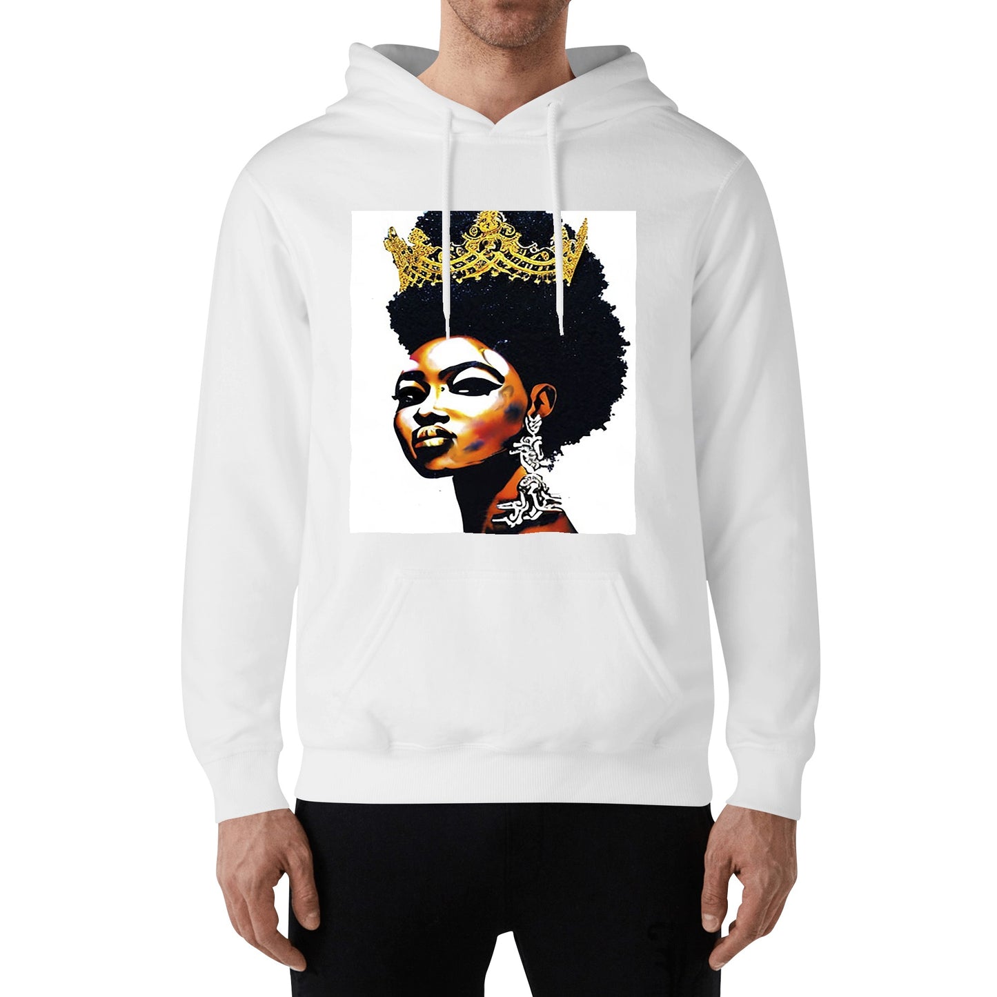 Black Queen Adult Cotton Hoodie