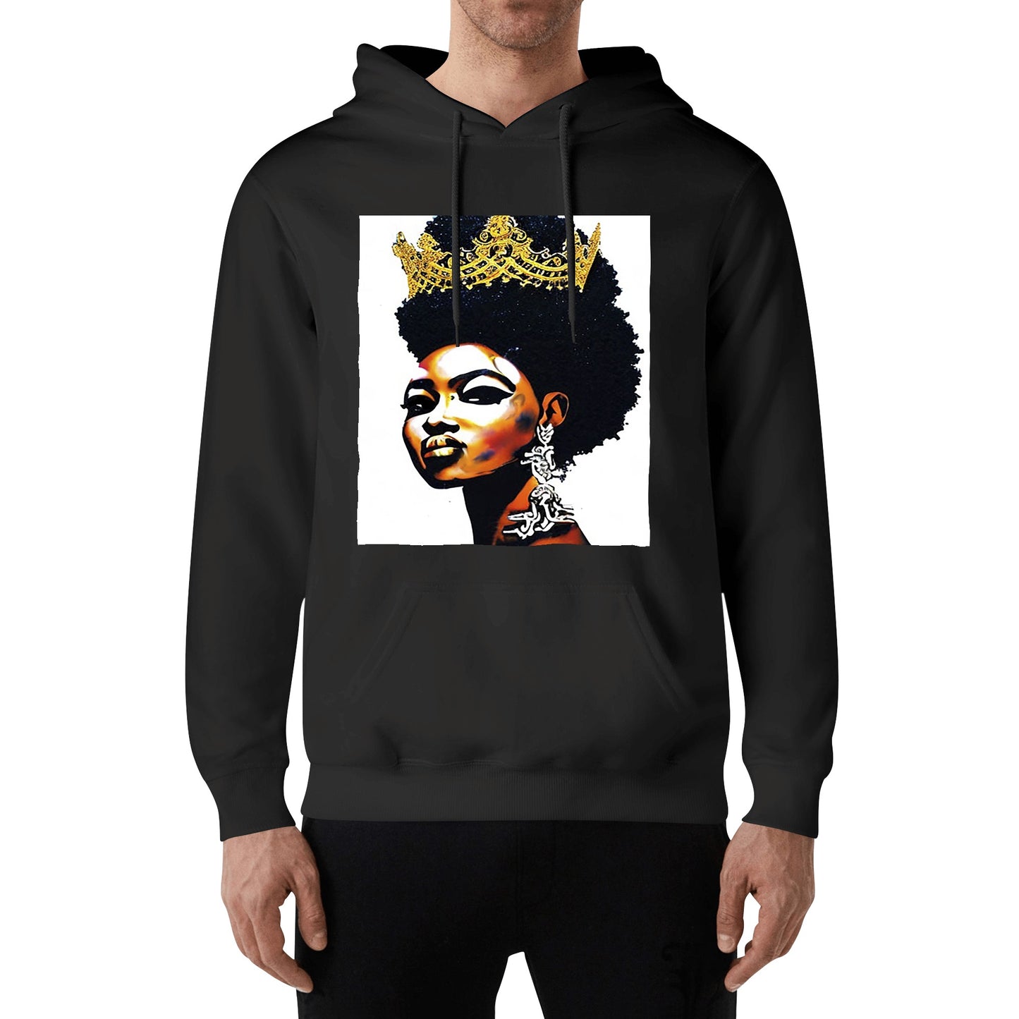 Black Queen Adult Cotton Hoodie