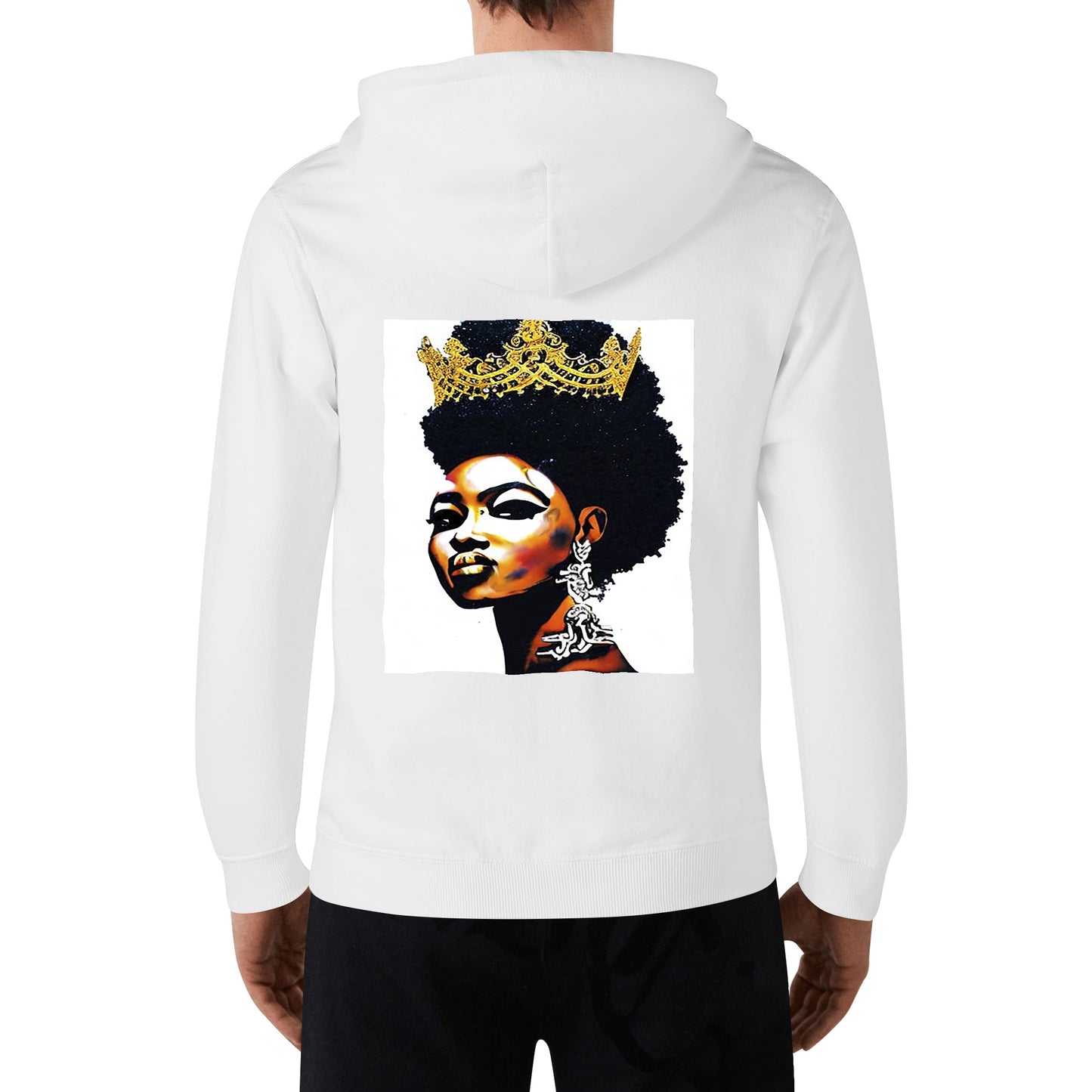 Black Queen Adult Cotton Hoodie