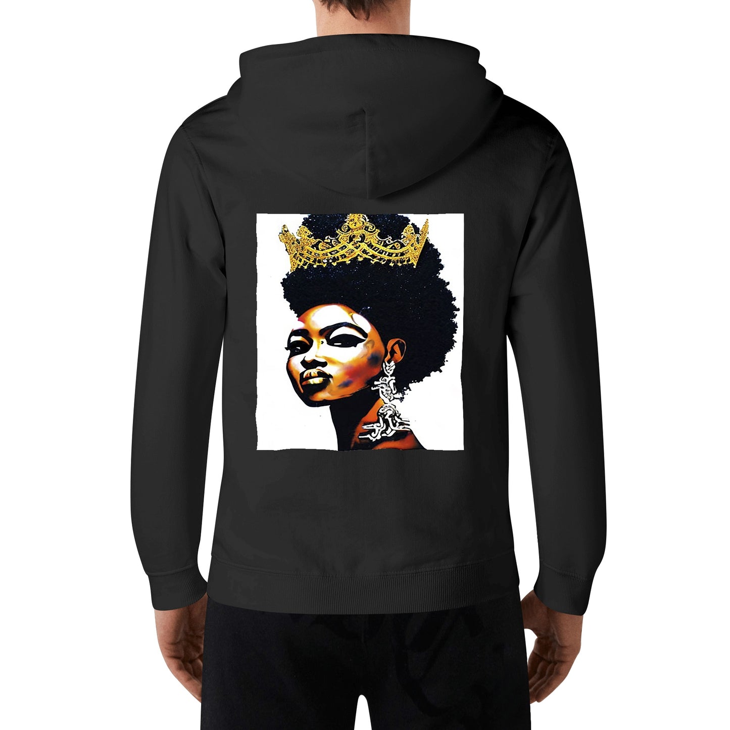 Black Queen Adult Cotton Hoodie