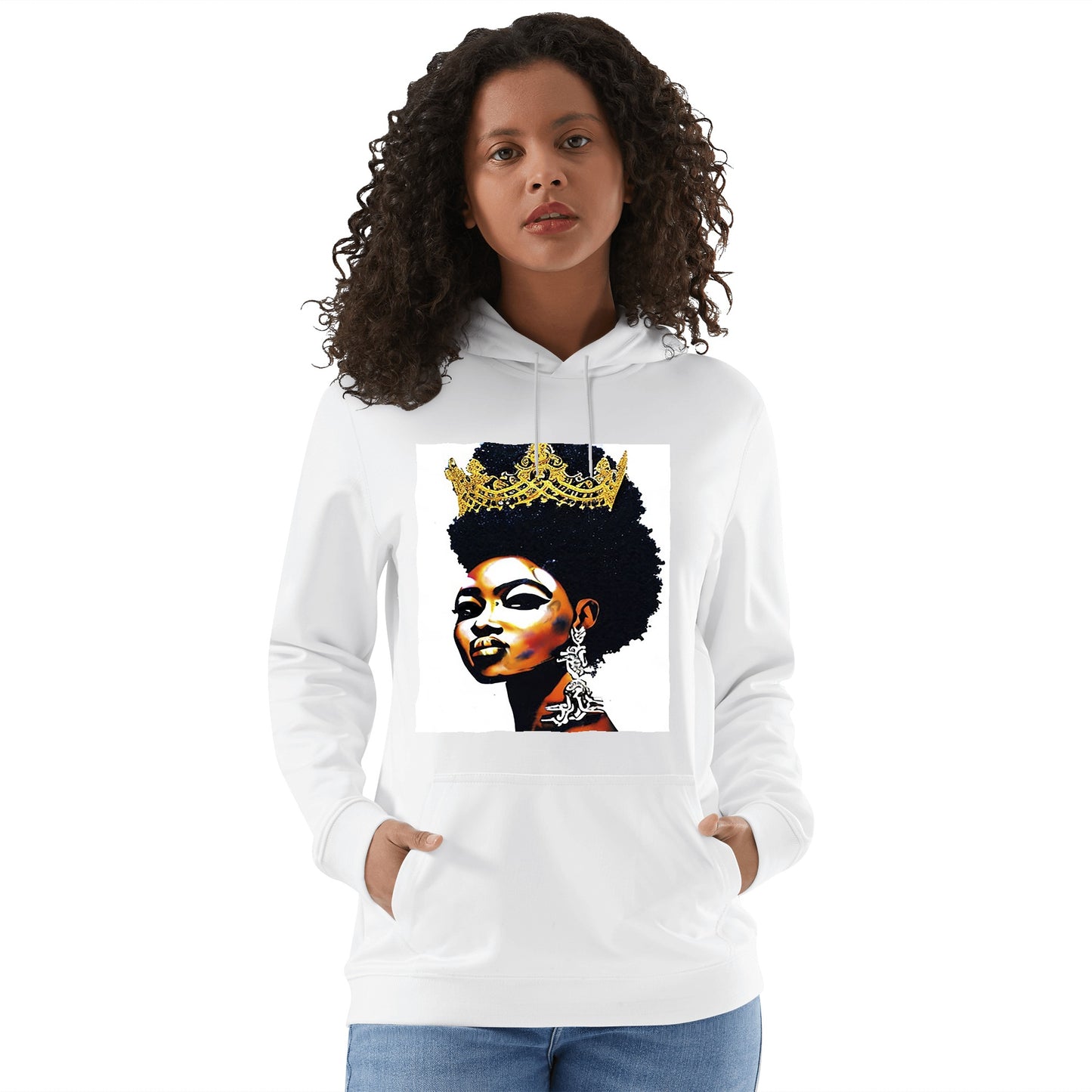 Black Queen Adult Cotton Hoodie