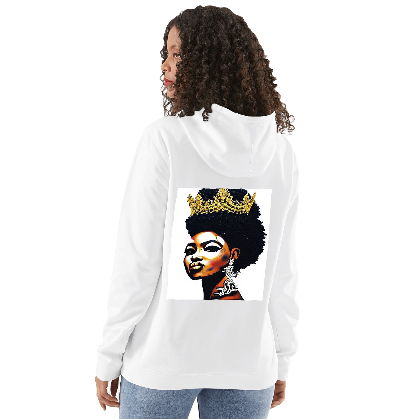 Black Queen Adult Cotton Hoodie