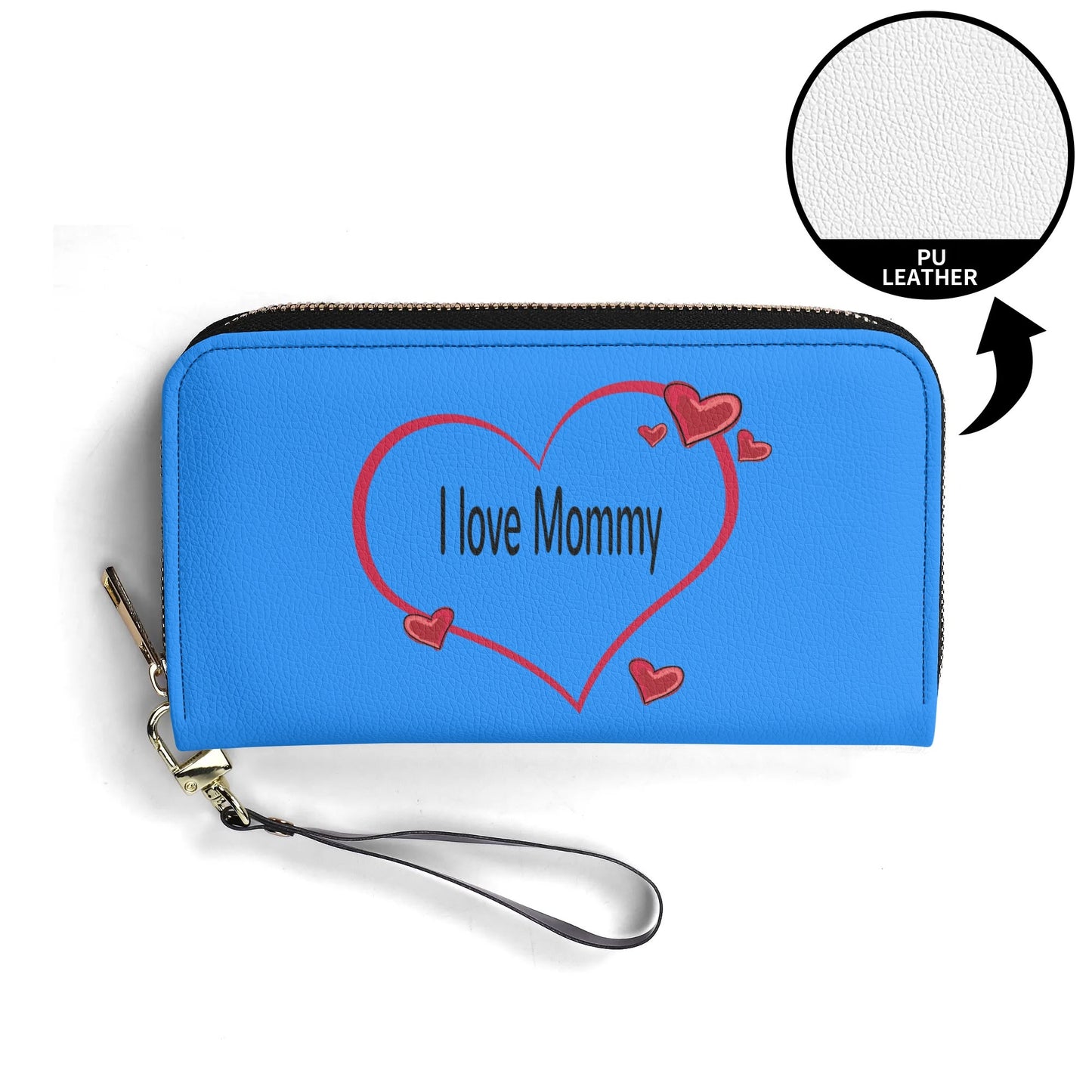 Cupid PU Leather Wallet with Strap