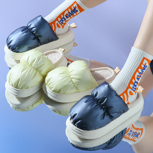 Puffer Slippers Soft Warm Winter House Shoes For Women