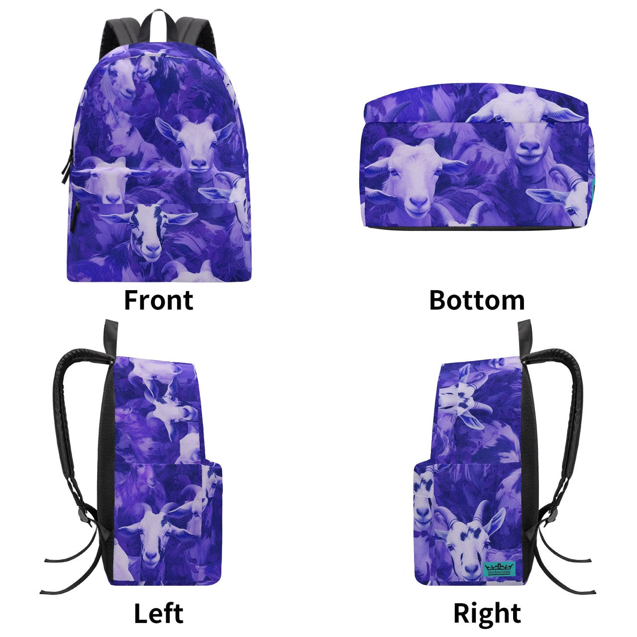 Purple Camo Goat Backpack