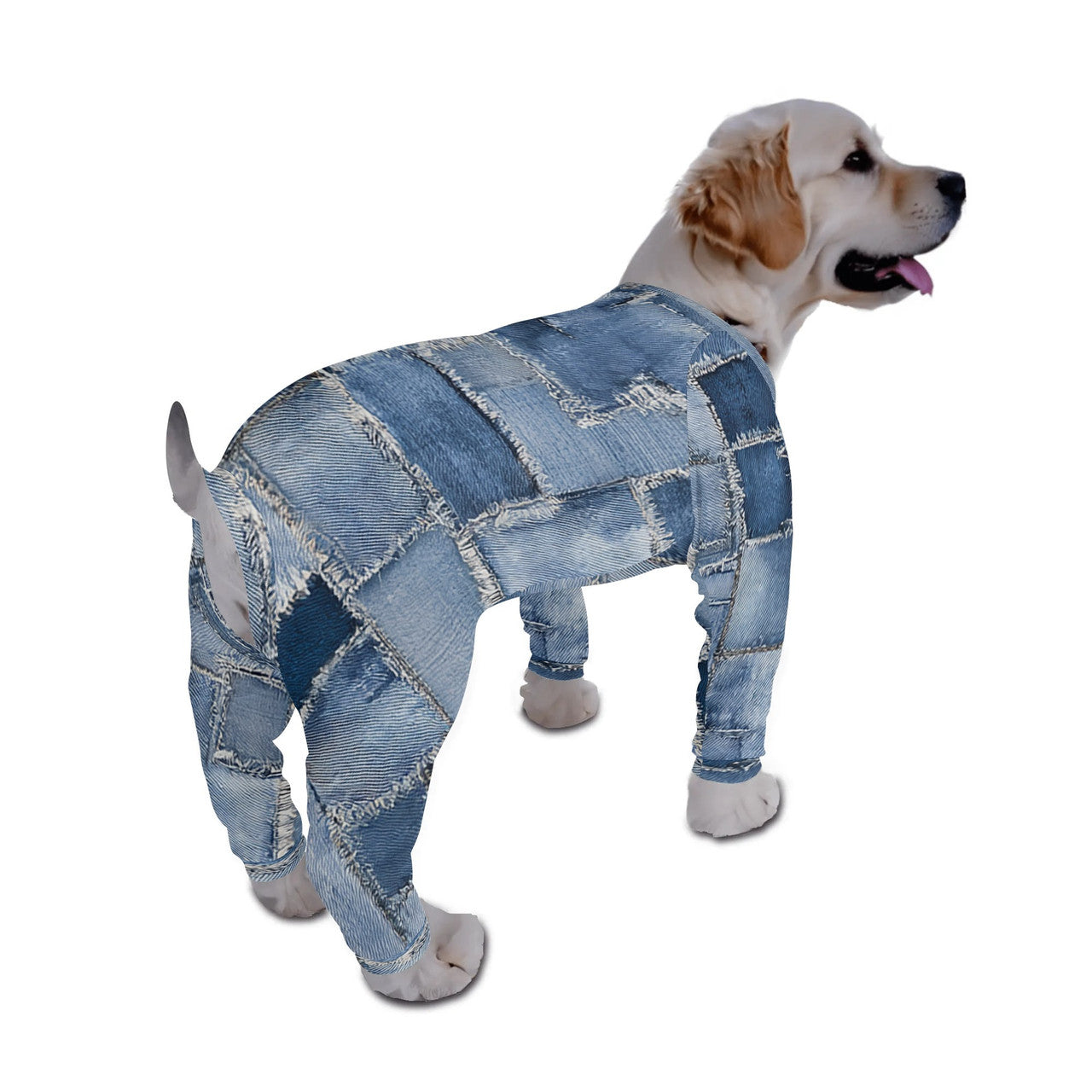 Ripped Denim Dog Pajama S-4XL