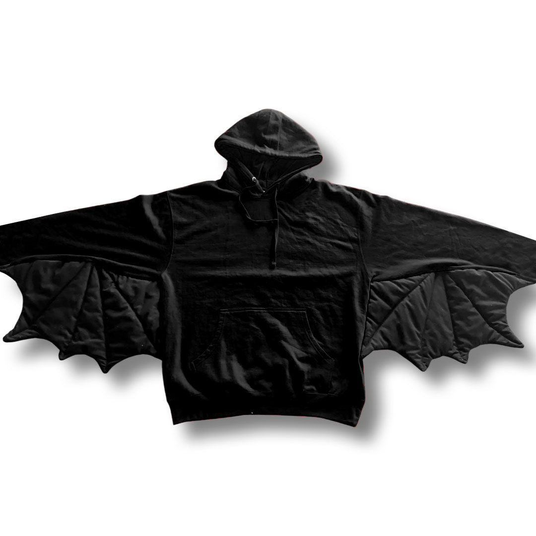 Batwing Hoodie Red and Black