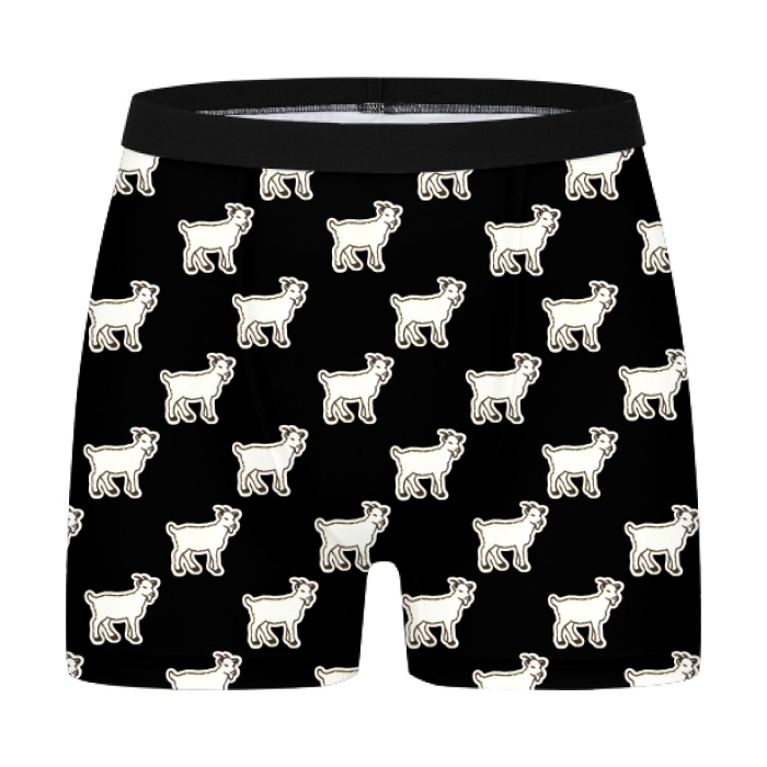 Goat Print Underwear Mens Undies