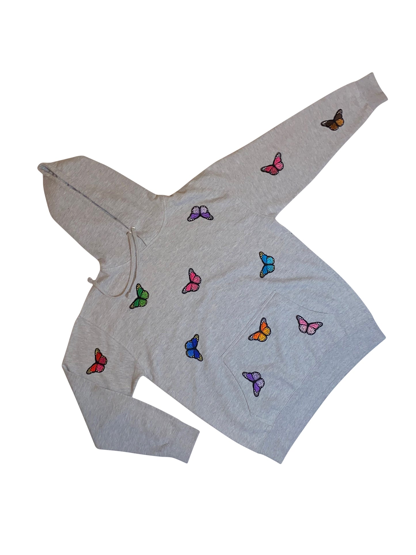 Grey Butterfly Hoodie