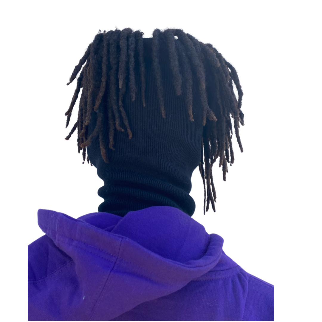 Dread Head Black reflective zip up Balaclava with goat emblem ski mask