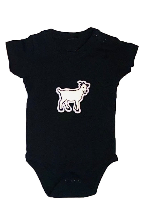 Goat (Greatest of all time) Kid Black Onesie