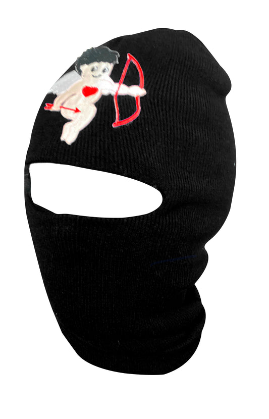 Cupid Black Balaclava  ski mask
