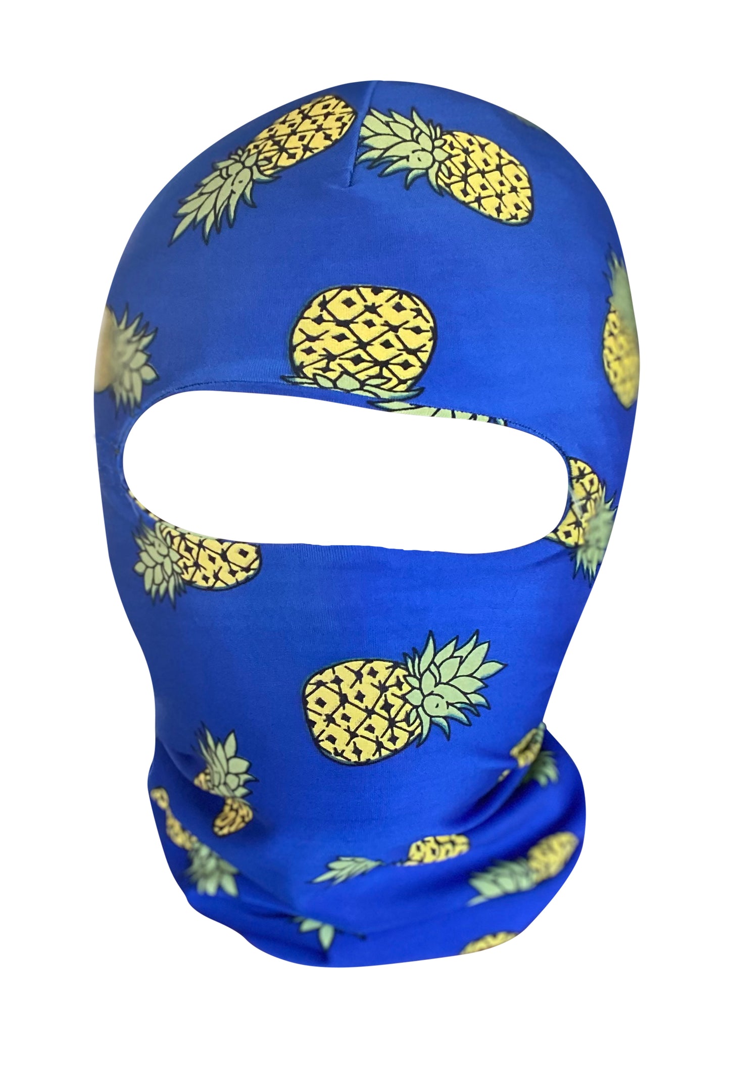 Blue Pineapple print Balaclava Ski Mask