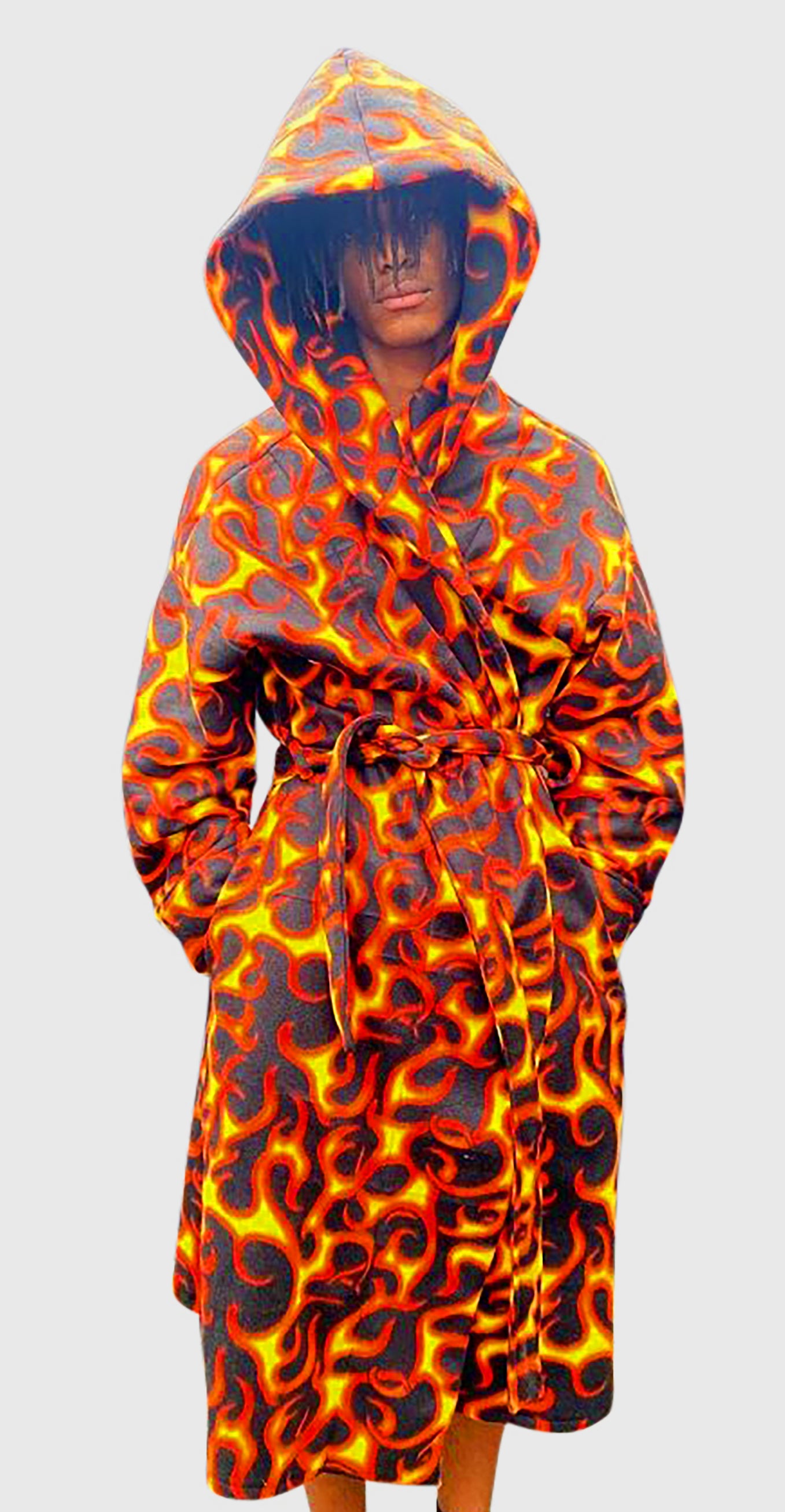 Flaming Robe, deep pockets large hood