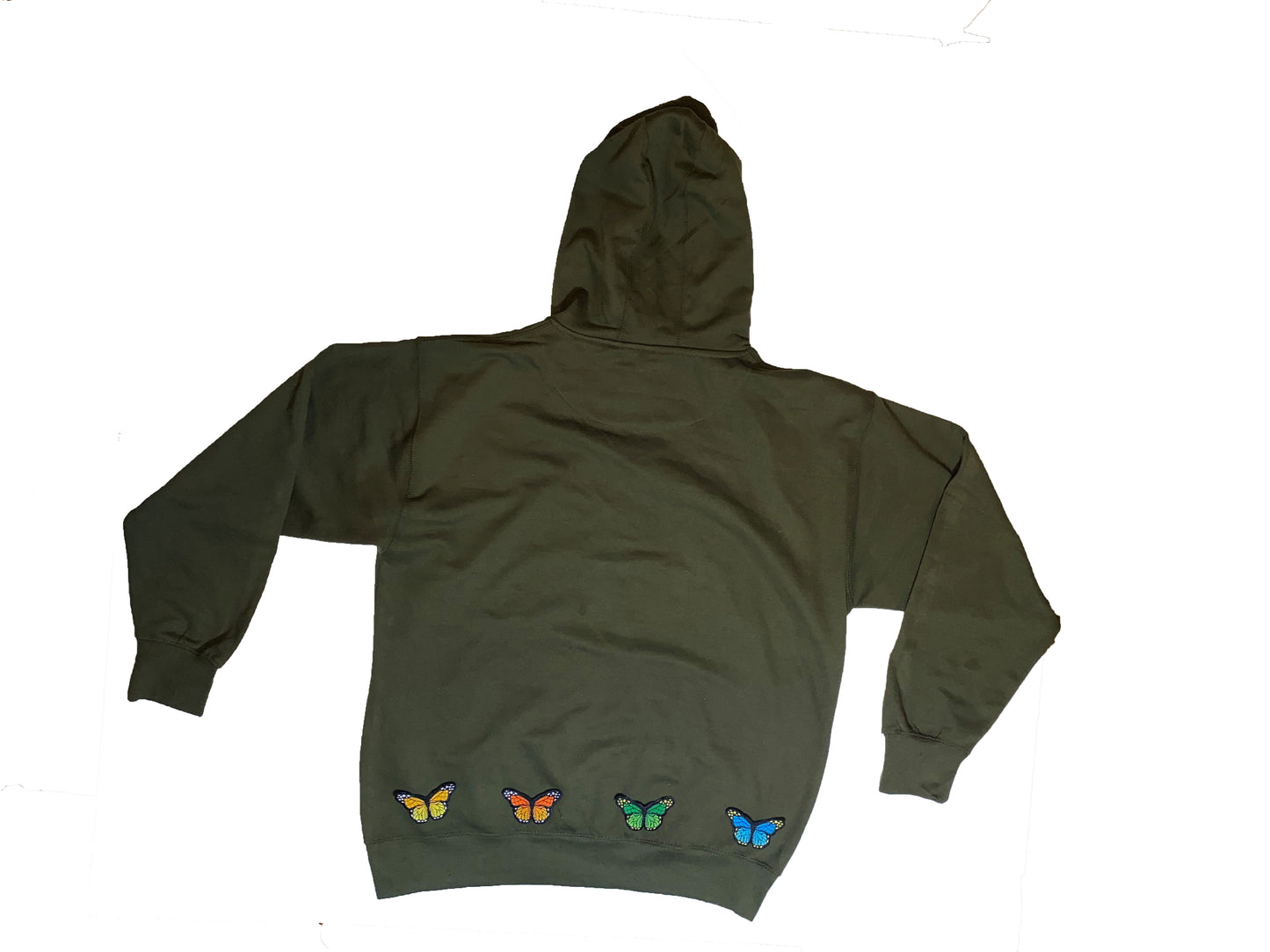 Butterfly Hoodie Army Green