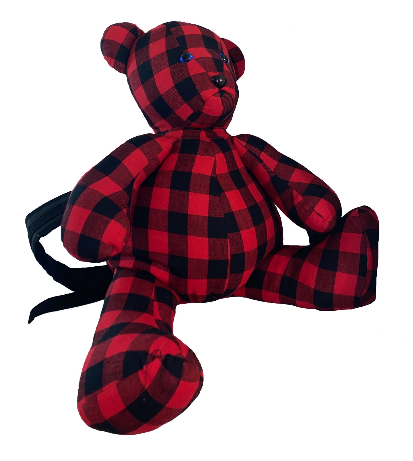 Backpack Teddy Bear Red Plaid plush toy Giant 36 inch
